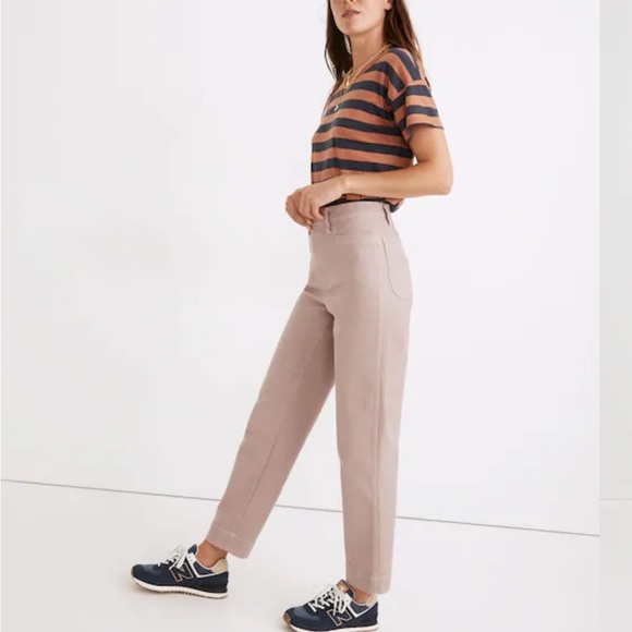 Madewell Slim Emmett Tapered Pant in Vintage Petal Size 29 - Picture 4 of 14